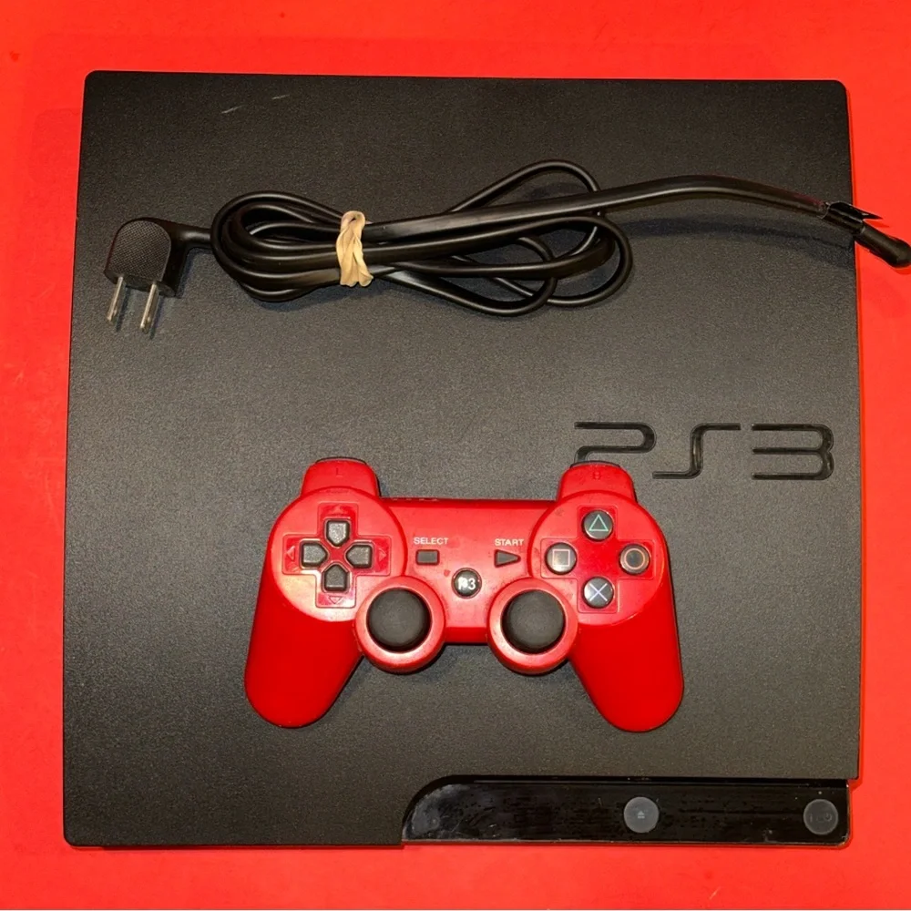 Sony PlayStation 3 160GB PS3 Slim CECH-2501A Black Console Only TESTED Functions